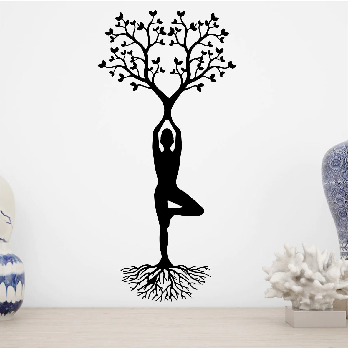 Yoga and Tree Wall Decor