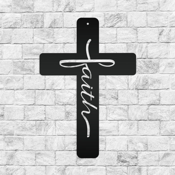 Faith in Cross Christian Wall Décor - Christian Wall Decor Art