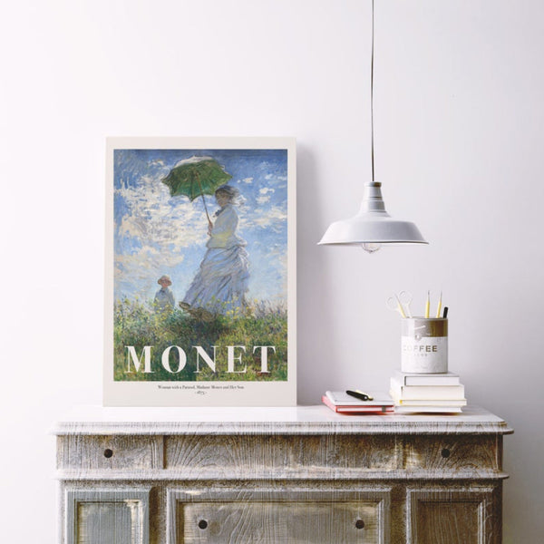 Monet Masterpiece Canvas Wall Art for Living Room, Printed Ready to Hang Canvas Wall Art