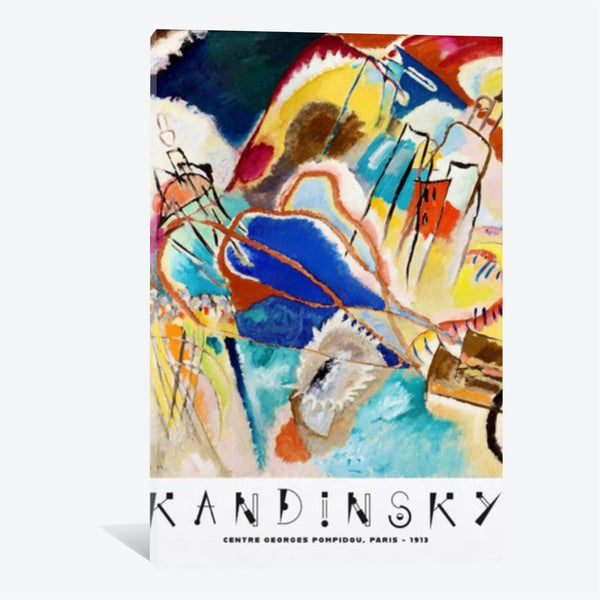 Kandinsky Masterpiece Canvas Wall Art for Living Room, Printed Ready to Hang Canvas Wall Art