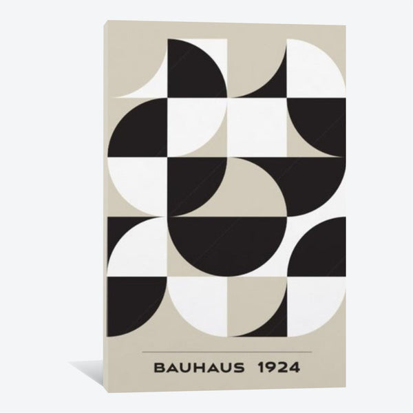 Bauhaus Canvas Wall Art for Living Room, Printed Ready to Hang Canvas Wall Art