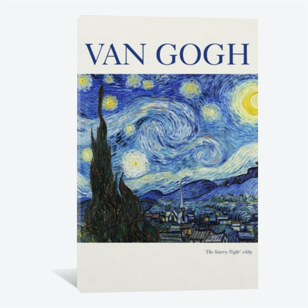 Van Gogh Masterpiece Canvas Wall Art for Living Room, Printed Ready to Hang Canvas Wall Art