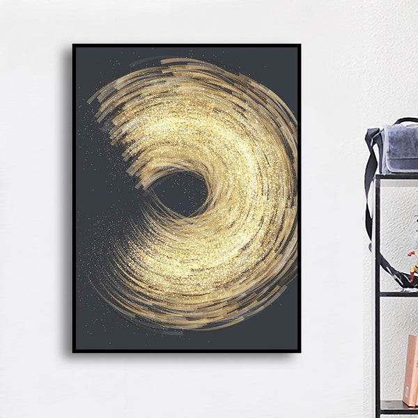 Abstract Fire Ring Canvas Wall Art for Living Room, Printed Ready to Hang Canvas Wall Art